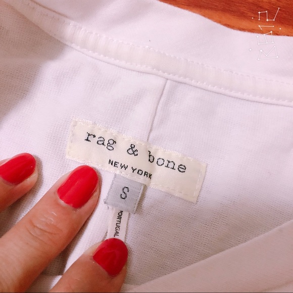 rag&bone White T-shirt - Picture 3 of 5
